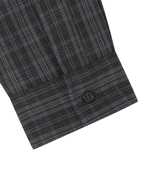 TOKYO SHIRTS(トウキョウシャツ)の「ボタンダウンチェックシャツ(シャツ/ブラウス・レディース・ネイビー/エンジ・M/L/LL)」の6枚目の写真