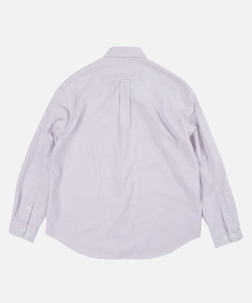 FRIZMWORKS（フリズムワークス）の「OG STRIPE OVERSIZED SHIRT _ PURPLE（シャツ/ブラウス・メンズ・その他・LARGE/X-LARGE/SMALL/MEDIUM）」の3枚目の写真
