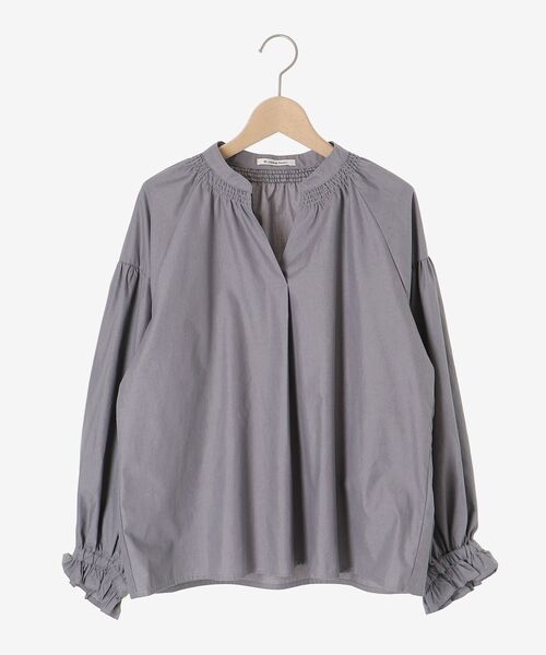 le.coeur blanc（ルクールブラン）の「シャーリングネックブラウス（シャツ/ブラウス・レディース・グレー・38）」の15枚目の写真
