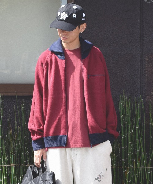 Anachronorm(アナクロノーム)の「【ANACHRONORM】BICOLOR DRIVERS KNIT(ニット/セーター・メンズ・レッド/ブルー・2/3)」の7枚目の写真