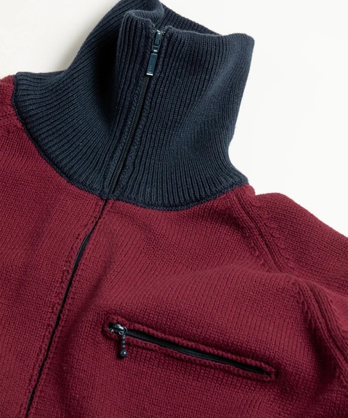 Anachronorm(アナクロノーム)の「【ANACHRONORM】BICOLOR DRIVERS KNIT(ニット/セーター・メンズ・レッド/ブルー・2/3)」の12枚目の写真
