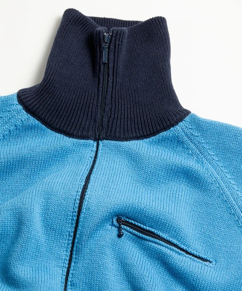 Anachronorm(アナクロノーム)の「【ANACHRONORM】BICOLOR DRIVERS KNIT(ニット/セーター・メンズ・レッド/ブルー・2/3)」の14枚目の写真