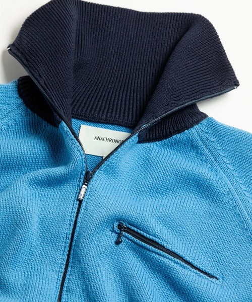 Anachronorm(アナクロノーム)の「【ANACHRONORM】BICOLOR DRIVERS KNIT(ニット/セーター・メンズ・レッド/ブルー・2/3)」の16枚目の写真
