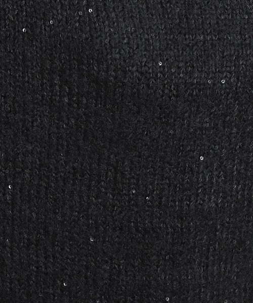 SHOO・LA・RUE(シューラルー)の「【洗濯機可/S-LL】上品にキラリと華やぐ スパンコールニット(ニット/セーター・レディース・グレー/ピンク系/ブラック/アイボリー・01/04/03/02)」の17枚目の写真