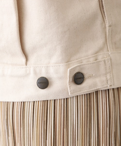 OMNES(オムネス)の「ノーカラーデニムジャケット(デニムジャケット・レディース・アイボリー・M)」の15枚目の写真