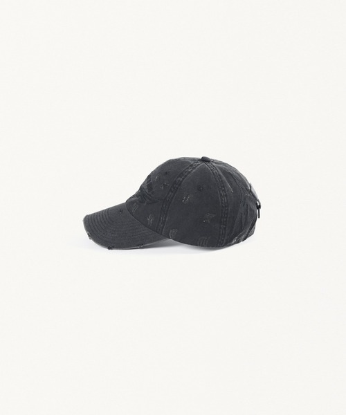 FORSOMEONE(フォーサムワン)の「FORSOMEONE F-FLAME DAMAGE CAP(キャップ・メンズ・ブラック・FREE)」の3枚目の写真
