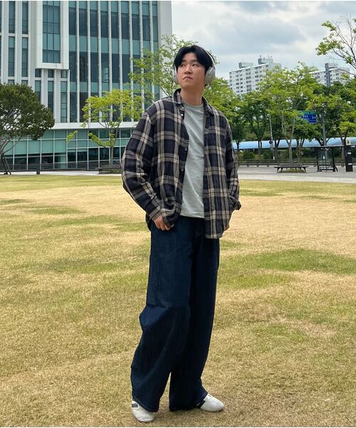 GLW(ジーエルダブリュ)の「リネンライクイージーワイドデニムパンツディープインディゴ(デニムパンツ・レディース・その他・LARGE/MEDIUM/SMALL/X-LARGE/X-SMALL/XX-SMALL)」の10枚目の写真