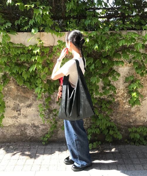 GLW(ジーエルダブリュ)の「リネンライクイージーワイドデニムパンツディープインディゴ(デニムパンツ・レディース・その他・LARGE/MEDIUM/SMALL/X-LARGE/X-SMALL/XX-SMALL)」の14枚目の写真