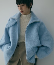 STUDIOUS | 【STUDIOUS/ステュディオス】《EC限定カラー》STAND COLLAR SHAGGY MIDDLE COAT/スタンドカラーシャギーミドルコート/軽アウター(その他アウター)