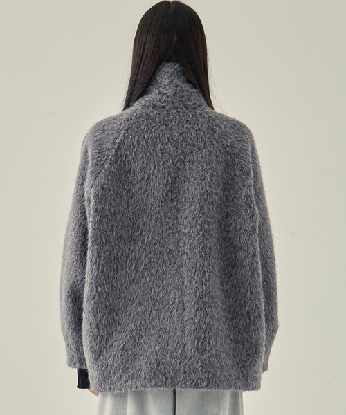 STUDIOUS（ステュディオス）の「【STUDIOUS/ステュディオス】《EC限定カラー》STAND COLLAR SHAGGY MIDDLE COAT/スタンドカラーシャギーミドルコート/軽アウター（その他アウター・レディース・ライトブルー/ベージュ/ダークグレー・FREE）」の13枚目の写真