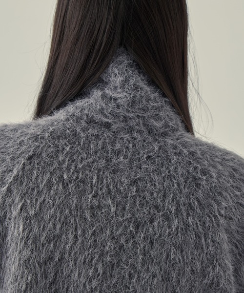 STUDIOUS（ステュディオス）の「【STUDIOUS/ステュディオス】《EC限定カラー》STAND COLLAR SHAGGY MIDDLE COAT/スタンドカラーシャギーミドルコート/軽アウター（その他アウター・レディース・ライトブルー/ベージュ/ダークグレー・FREE）」の18枚目の写真