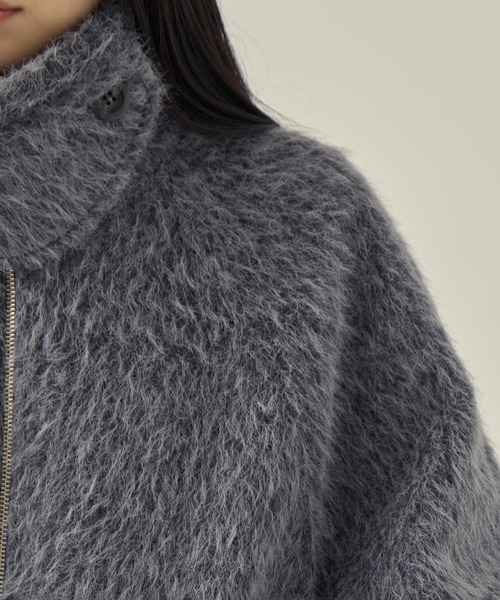 STUDIOUS（ステュディオス）の「【STUDIOUS/ステュディオス】《EC限定カラー》STAND COLLAR SHAGGY MIDDLE COAT/スタンドカラーシャギーミドルコート/軽アウター（その他アウター・レディース・ライトブルー/ベージュ/ダークグレー・FREE）」の16枚目の写真