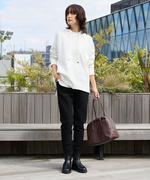 RIVE DROITE(リヴドロワ)の「【MYSELFbyRD(マイセルフバイリヴドロワ)】JERSEY PANTS(その他パンツ・レディース・チャコールグレー/ブラック・FREE)」の3枚目の写真