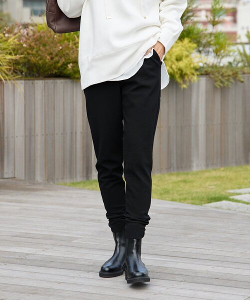 RIVE DROITE(リヴドロワ)の「【MYSELFbyRD(マイセルフバイリヴドロワ)】JERSEY PANTS(その他パンツ・レディース・チャコールグレー/ブラック・FREE)」の7枚目の写真