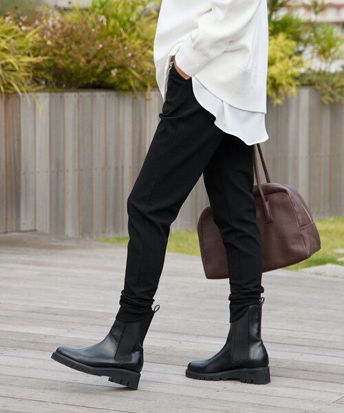 RIVE DROITE(リヴドロワ)の「【MYSELFbyRD(マイセルフバイリヴドロワ)】JERSEY PANTS(その他パンツ・レディース・チャコールグレー/ブラック・FREE)」の8枚目の写真