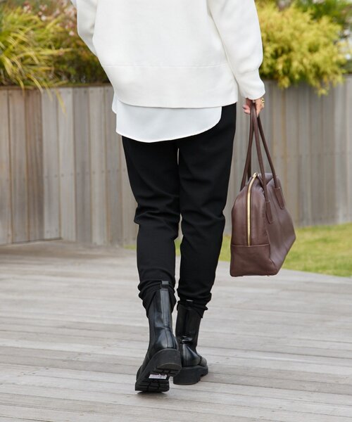 RIVE DROITE(リヴドロワ)の「【MYSELFbyRD(マイセルフバイリヴドロワ)】JERSEY PANTS(その他パンツ・レディース・チャコールグレー/ブラック・FREE)」の9枚目の写真