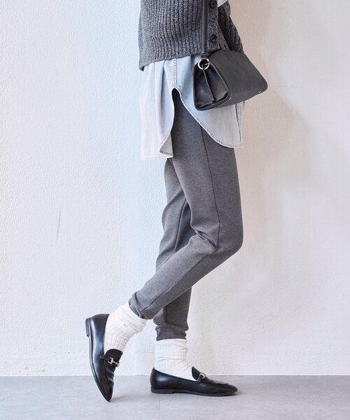 RIVE DROITE（リヴドロワ）の「【MYSELFbyRD（マイセルフバイリヴドロワ）】JERSEY PANTS（その他パンツ・レディース・チャコールグレー/ブラック・FREE）」の17枚目の写真