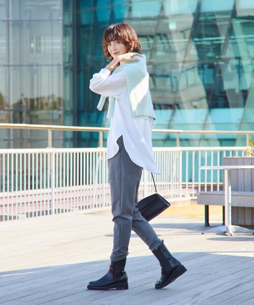 RIVE DROITE（リヴドロワ）の「【MYSELFbyRD（マイセルフバイリヴドロワ）】JERSEY PANTS（その他パンツ・レディース・チャコールグレー/ブラック・FREE）」の20枚目の写真