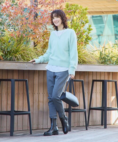 RIVE DROITE（リヴドロワ）の「【MYSELFbyRD（マイセルフバイリヴドロワ）】JERSEY PANTS（その他パンツ・レディース・チャコールグレー/ブラック・FREE）」の22枚目の写真