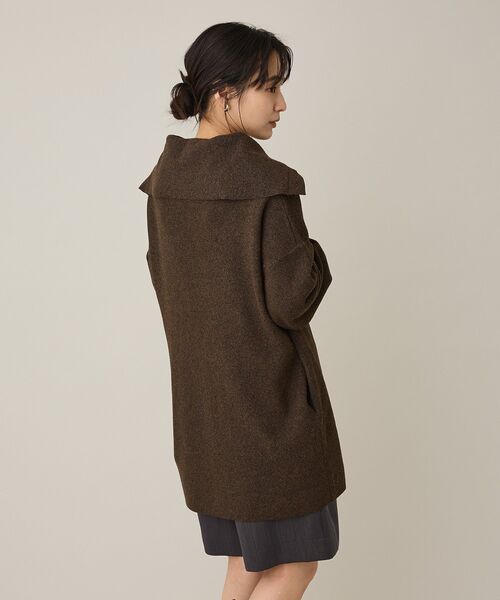 CRAFT STANDARD BOUTIQUE(クラフトスタンダードブティック)の「ビッグカラーコーディガン<ハンドウォッシャブル>(カーディガン/ボレロ・レディース・ブラウン/カーキ・FREE)」の7枚目の写真