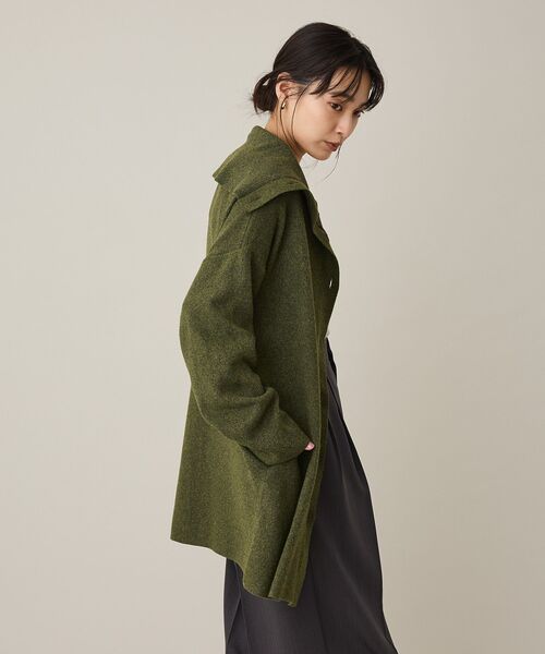 CRAFT STANDARD BOUTIQUE(クラフトスタンダードブティック)の「ビッグカラーコーディガン<ハンドウォッシャブル>(カーディガン/ボレロ・レディース・ブラウン/カーキ・FREE)」の16枚目の写真