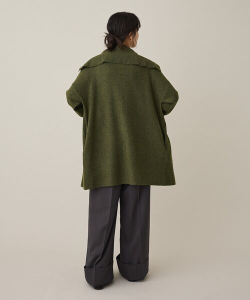 CRAFT STANDARD BOUTIQUE(クラフトスタンダードブティック)の「ビッグカラーコーディガン<ハンドウォッシャブル>(カーディガン/ボレロ・レディース・ブラウン/カーキ・FREE)」の20枚目の写真