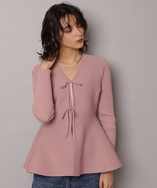 ペプラムカーデ（ニット/セーター）｜CADUNE（カデュネ）の