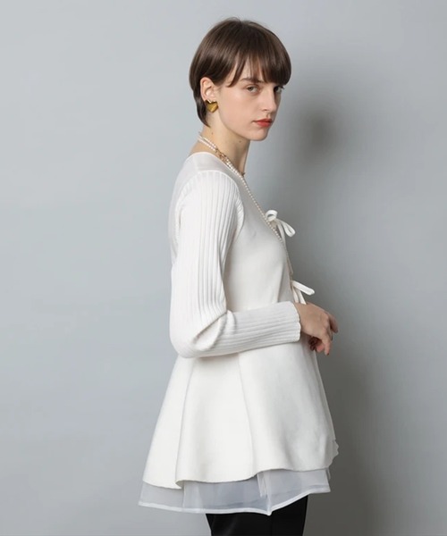 ペプラムカーデ（ニット/セーター）｜CADUNE（カデュネ）の