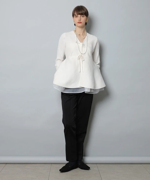 cadune ペプラムニットS ペプラムカーデ（ニット/セーター）｜CADUNE（カデュネ）の