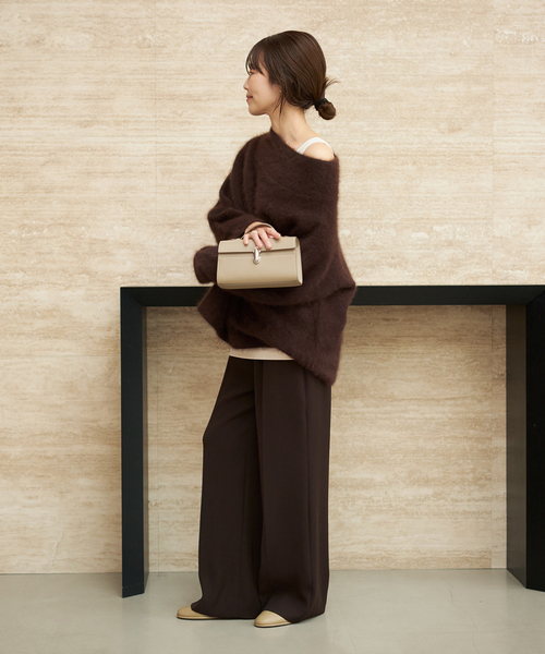 plage（プラージュ）の「スクエアネックタンク（タンクトップ・レディース・ブラウン/ベージュ・FREE）」の3枚目の写真