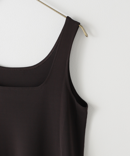 plage（プラージュ）の「スクエアネックタンク（タンクトップ・レディース・ブラウン/ベージュ・FREE）」の7枚目の写真