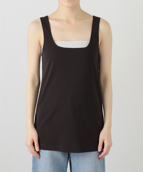 plage（プラージュ）の「スクエアネックタンク（タンクトップ・レディース・ブラウン/ベージュ・FREE）」の12枚目の写真