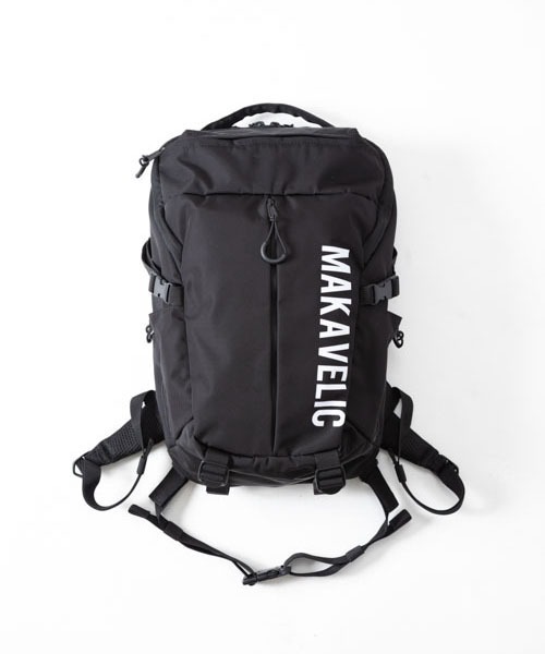 MAKAVELIC(マキャベリック)の「【RES】【MAKAVELIC】SCREENER BACKPACK(ボストンバッグ・メンズ・ブラック・FREE)」の1枚目の写真