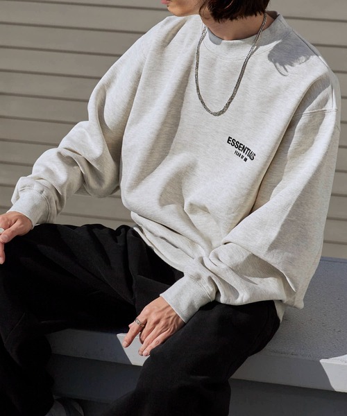 FOG ESSENTIALS（エフオージーエッセンシャルズ）の「FOG ESSENTIALS/エッセンシャルズ 22SS BACK LOGO CREW SWEAT SHIRTS フロッキープリントスウェット（スウェット・メンズ・オートミール・S/M/L/XL）」の20枚目の写真