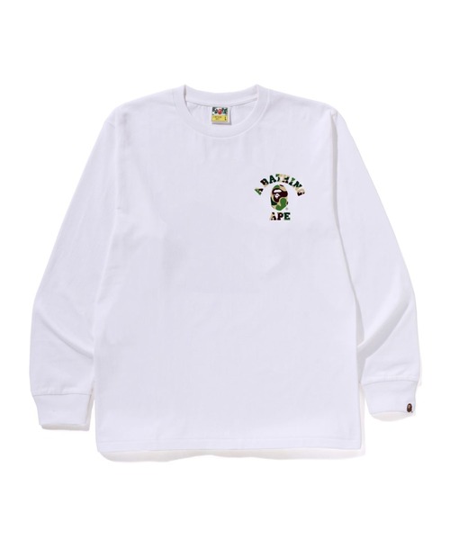 ABC CAMO COLLEGE ATS LS TEE（Tシャツ/カットソー）｜A BATHING APE