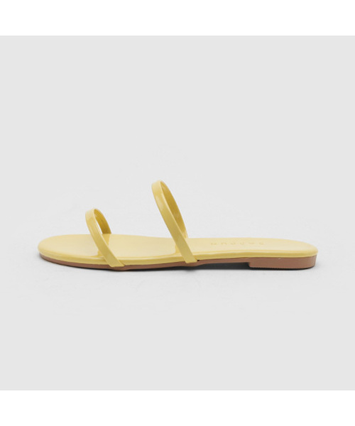SAPPUN（サプン）の「Terroshoe Strap Slippers (1cm)（サンダル・レディース・イエロー/オレンジ/ミント/ベージュ/ラベンダー/ピンク/ホワイト/ブラウン/ライム/グリーン/ローズ/ブルー/ライトイエロー/グレー/ダークグリーン/アイボリー/ライトブルー/ライトピンク・22cm/22.5cm/23cm/23.5cm/24cm/24.5cm/25cm/25.5cm/26cm/21.5㎝）」の14枚目の写真