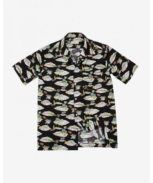 sortie(ソルティ)の「Cotton Seersucker Hawaiian Shirts (Black)(シャツ/ブラウス・メンズ・その他・LARGE/MEDIUM)」の1枚目の写真