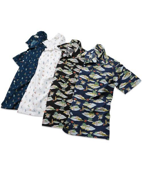 sortie(ソルティ)の「Cotton Seersucker Hawaiian Shirts (Black)(シャツ/ブラウス・メンズ・その他・LARGE/MEDIUM)」の6枚目の写真