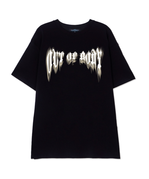 ASTRAL PROJECTION(アストラルプロジェクション)の「アウトオブボディ スーピマコットン ラウンドネック 半袖Tシャツ_ブラック(Tシャツ/カットソー・メンズ・その他・LARGE/MEDIUM/X-LARGE)」の1枚目の写真