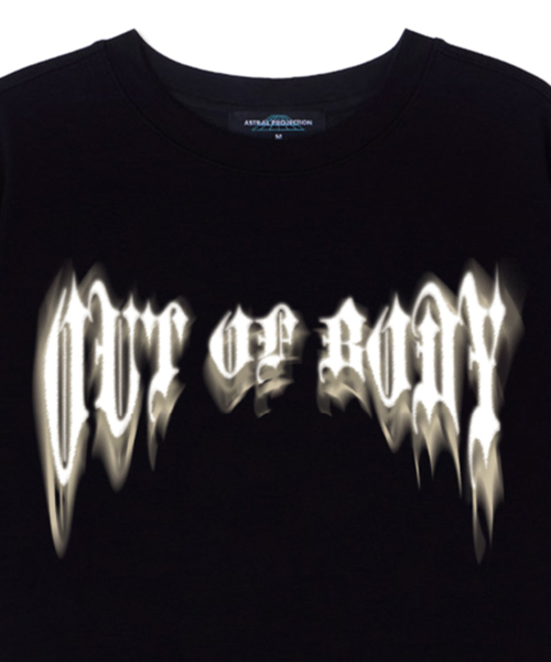 ASTRAL PROJECTION(アストラルプロジェクション)の「アウトオブボディ スーピマコットン ラウンドネック 半袖Tシャツ_ブラック(Tシャツ/カットソー・メンズ・その他・LARGE/MEDIUM/X-LARGE)」の3枚目の写真
