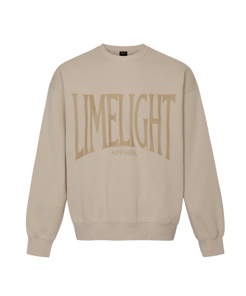 LIMELIGHT APPAREL(ライムライトアパレル)の「アパレルビッグロゴスウェットシャツオーバーサイズ(サンド/ブラウン)(スウェット・メンズ・その他・LARGE/X-LARGE)」の1枚目の写真