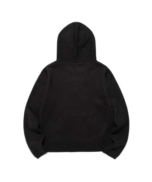 NICE GHOST CLUB（ナイスゴーストクラブ）の「GG FLAG HOODIE KNIT_BLACK(NG2FFFK690A)（ニット/セーター・レディース・ブラック・SMALL/MEDIUM）」の2枚目の写真