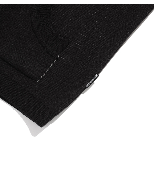 NICE GHOST CLUB（ナイスゴーストクラブ）の「GG FLAG HOODIE KNIT_BLACK(NG2FFFK690A)（ニット/セーター・レディース・ブラック・SMALL/MEDIUM）」の5枚目の写真