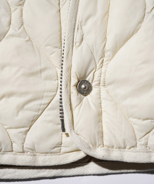 TAION（タイオン）の「TAION / タイオン MILITARY M65 LINER W-ZIP SHORT DOWN JACKET (TAION-M65LSZBML-1SH) ミリタリー M65 ライナーWジップ ショートダウンジャケット ソフトシェル（ダウンジャケット/コート・メンズ・カモフラージュ/ダークネイビー/ブラック/オリーブ/オフホワイト・SMALL/MEDIUM/LARGE/X-LARGE）」の16枚目の写真