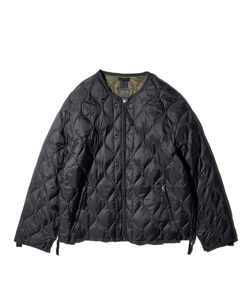TAION（タイオン）の「TAION / タイオン MILITARY M65 LINER W-ZIP SHORT DOWN JACKET (TAION-M65LSZBML-1SH) ミリタリー M65 ライナーWジップ ショートダウンジャケット ソフトシェル（ダウンジャケット/コート・メンズ・カモフラージュ/ダークネイビー/ブラック/オリーブ/オフホワイト・SMALL/MEDIUM/LARGE/X-LARGE）」の19枚目の写真