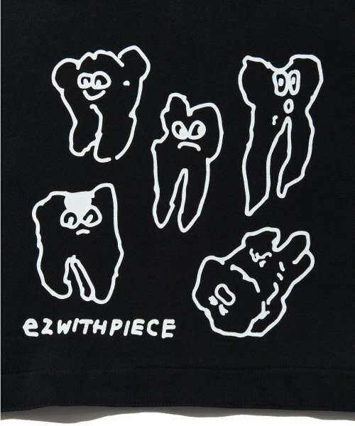 PIECEMAKER(ピースメーカー)の「TEETH SWEAT CROP HOODIE (BLACK)(パーカー・レディース・その他・FREE)」の4枚目の写真