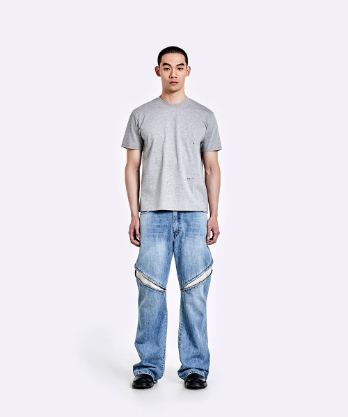 51%(フィフティーワンパーセント)の「デビルズデニムパンツ - ライトブルー(デニムパンツ・メンズ・その他・LARGE/MEDIUM/SMALL)」の8枚目の写真