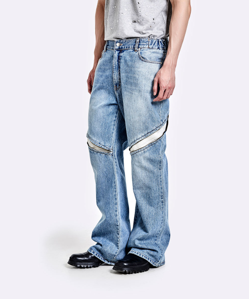 51%(フィフティーワンパーセント)の「デビルズデニムパンツ - ライトブルー(デニムパンツ・メンズ・その他・LARGE/MEDIUM/SMALL)」の12枚目の写真