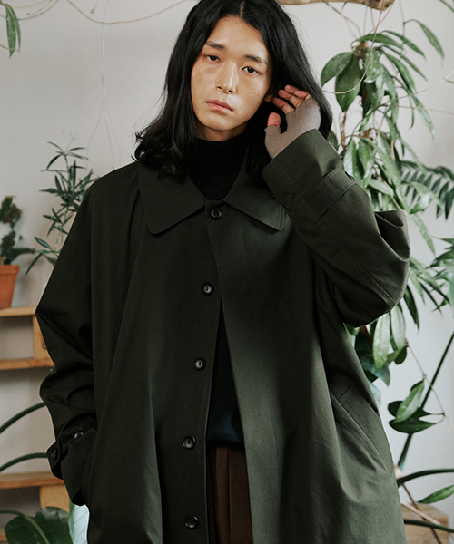 MALEN(マレン)の「ユニセックス マックコート カーキ(トレンチコート・メンズ・その他・MEDIUM/LARGE/X-LARGE)」の2枚目の写真