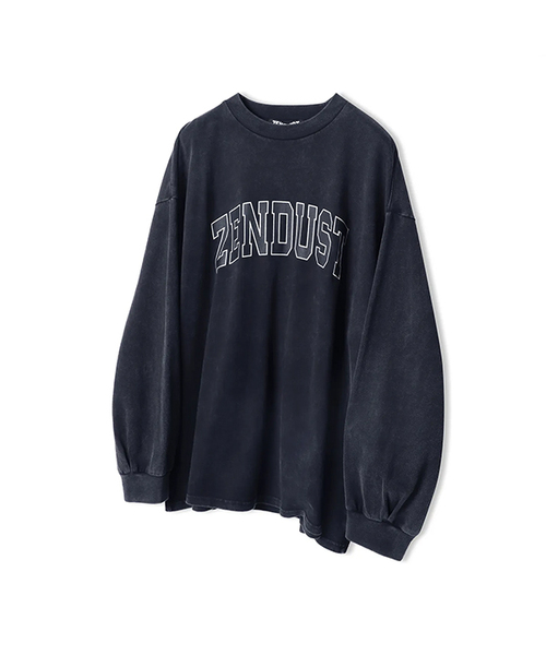 ZENDUST(ジェンダスト)の「Pigment Balloon Long Sleeve NAVY(Tシャツ/カットソー・レディース・ネイビー・MEDIUM/LARGE)」の1枚目の写真